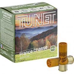 Cartouches TUNET France Chasse 20/70 Plombs 5 à 7 5