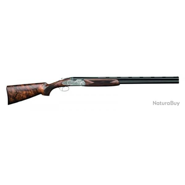 Fusil Superpos Beretta 687 Eell Diamond Pigeon Floreal Calibre 410 - Canon 71 cm - Crosse Anglaise