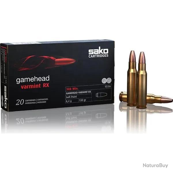 Balles Sako Gamehead Varmint 222 Rem 40 Grains