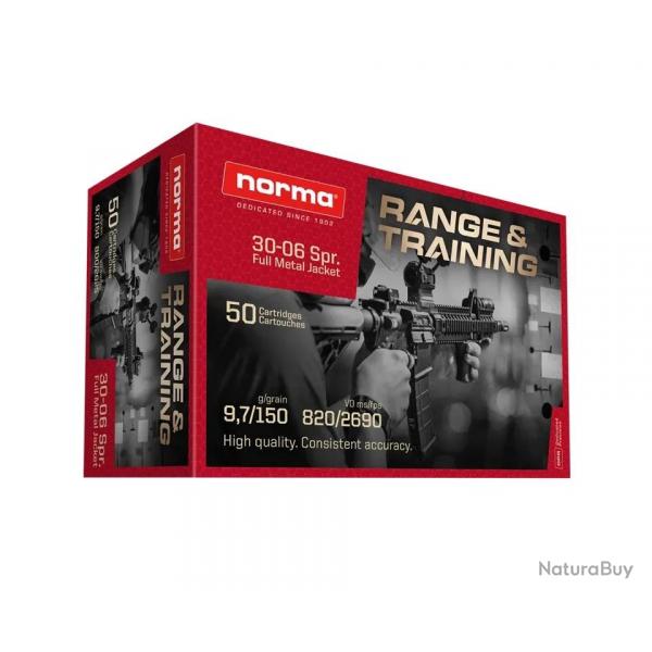 Balles Norma Range & Training - FMJ 30-06 Spring. 150gr