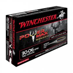 Balles Winchester Power Max Bonded 180 Gr - Cal. 30-06 SPR