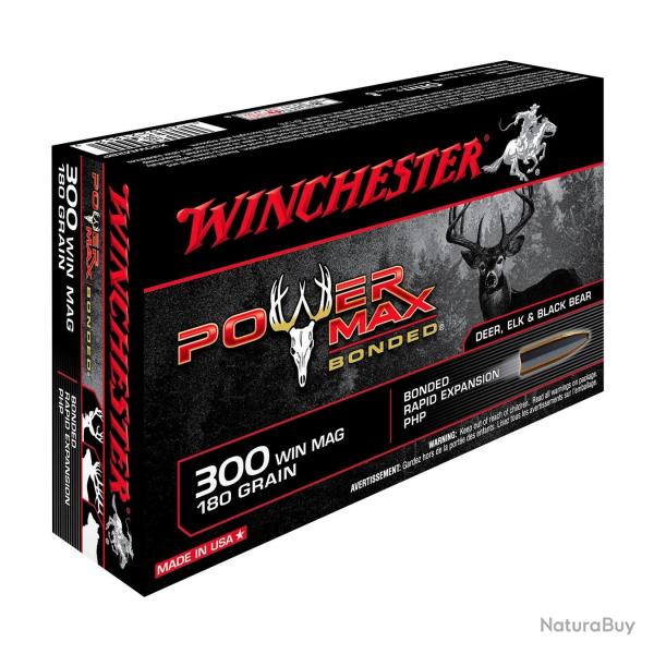 Balles Winchester Power Max Bonded 180 Gr - Cal. 300 WM