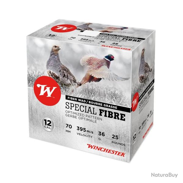 Cartouches Winchester Special Fibre 36 gr - Cal. 12 7