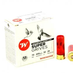 Cartouches Winchester Super Grives 32 gr - Cal. 12 7,5
