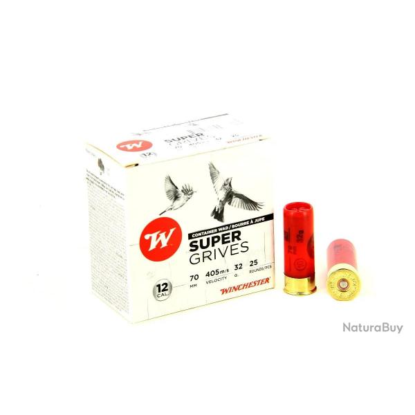 Cartouches Winchester Super Grives 32 gr Cal. 12