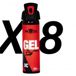 Pack bombes de défense Red Pepper CS 100 ml x8