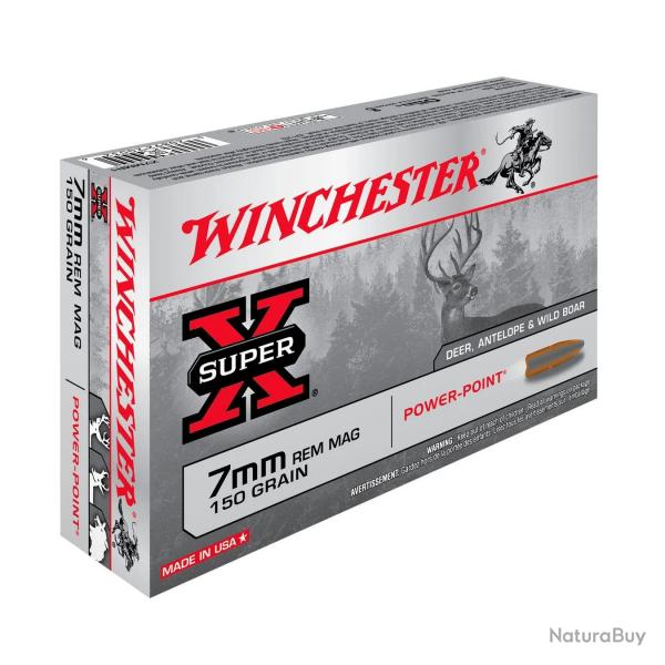 Balles Winchester Super X Power Point 150 Gr - Cal. 7 RM