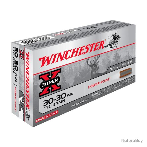 Balles Winchester Super X Power Point 170 Gr - Cal. 30-30 Win