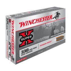 Balles Winchester Super X Power Point 200 Gr - Cal. 338 WM