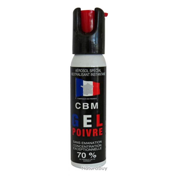 Bombe de dfense CBM Red Pepper - 1/4 de tour - 25 ml