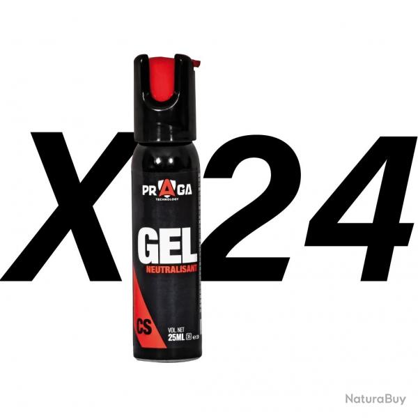 Pack bombes de dfense gel CS 25 ml x24