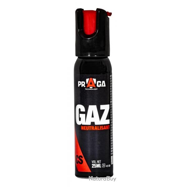 Bombe de dfense gaz CS - 25 ml