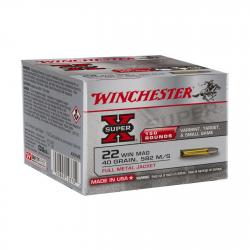 Balles Winchester Super X 40 Gr - Cal. 22 WM x150