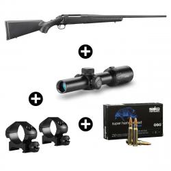 Pack battue Ruger American Rifle 308 Win + Lunette Hawke 1-8x24 Circle Dot (8x)