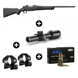 Pack battue Mossberg Patriot 308 Win + Lunette Hawke 1-8x24 Circle Dot (8x)