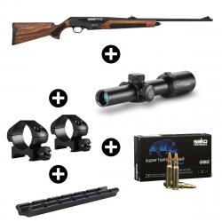 Pack battue Dentler DR21 Prenium Vario 308 Win + Lunette Hawke 1-8x24 Tactical BDC - 5.56