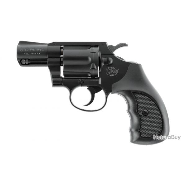 Revolver  blanc Colt Detective noir - Cal. 9 mm RK