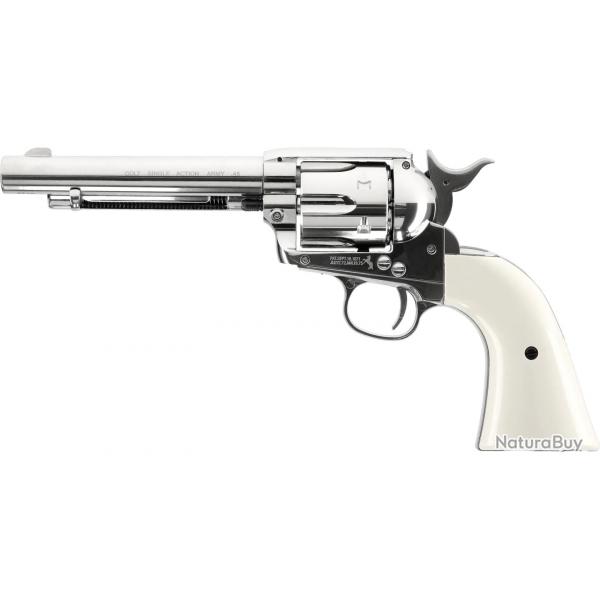 Revolver  plombs Colt SA Army 45 CO2 - Cal. 4,5 mm Nickel Plated