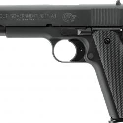 Pistolet blanc Colt Government 1911 A1 Noir - Cal. 9 mm PAK