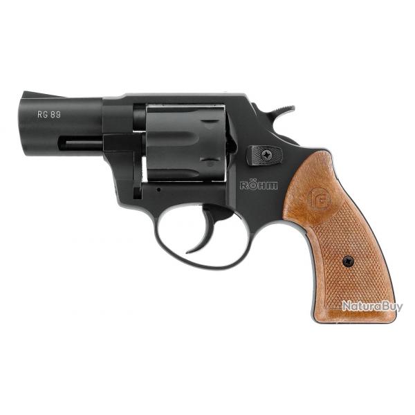 Revolver blanc Rohm RG89 noir - Cal. 9 mm RK