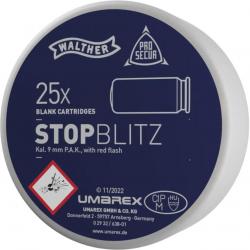 Balle à blanc Walther Stop Blitz - Cal. 9 mm PAK x25
