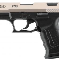 Pistolet blanc Walther P99 Bicolor - Cal. 9 mm PAK