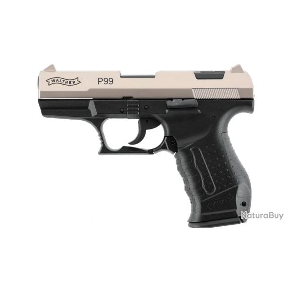 Pistolet blanc Walther P99 Bicolor - Cal. 9 mm PAK