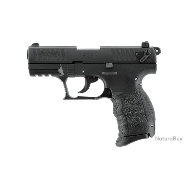 Pistolet  blanc Walther P22Q - Noir - Cal. 9 mm PAK