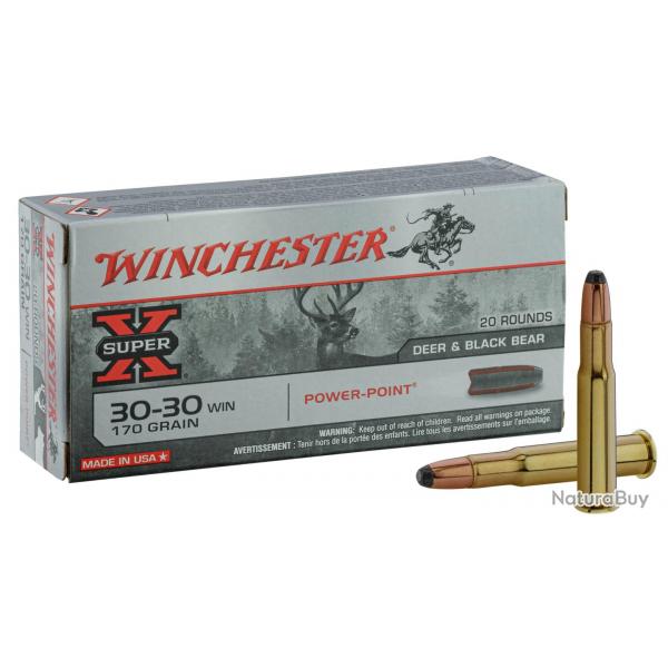 Balles de chasse Winchester Power Point 170 gr