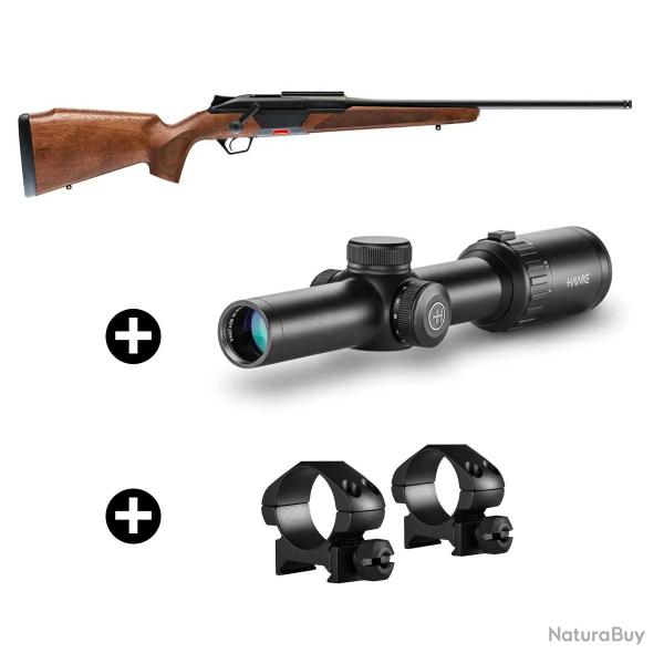 Pack battue Beretta BRX1 Bois + Lunette Hawke 1-8x24 + Montage Circle Dot (8x)
