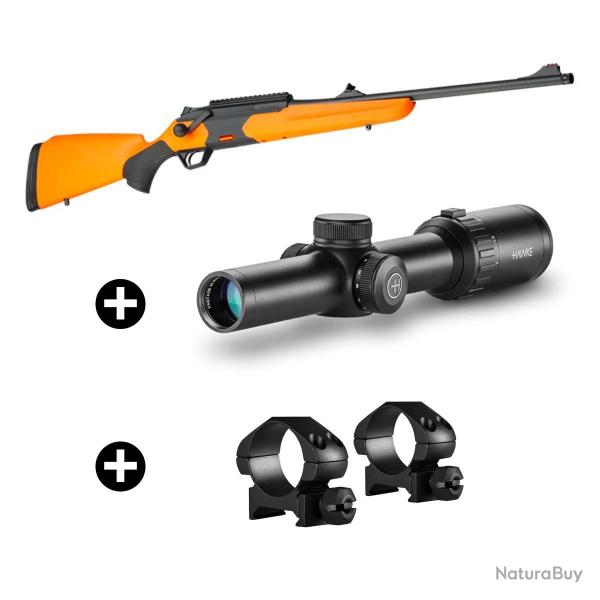 Pack battue Beretta BRX1 Wild Boar + Lunette Hawke 1-8x24 + Montage Calibre 300 Win Mag - Canon 57 c