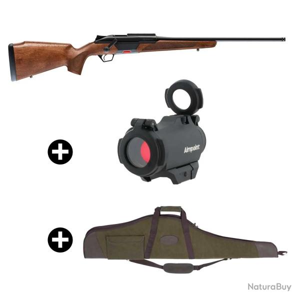 Pack battue Beretta BRX1 Bois + Point Rouge AimPoint H2 + Fourreau 6 MOA - Embase Weaver