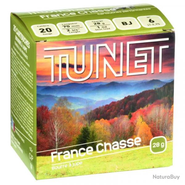 Cartouche Tunet France Chasse 28 gr - Cal. 20/70 6