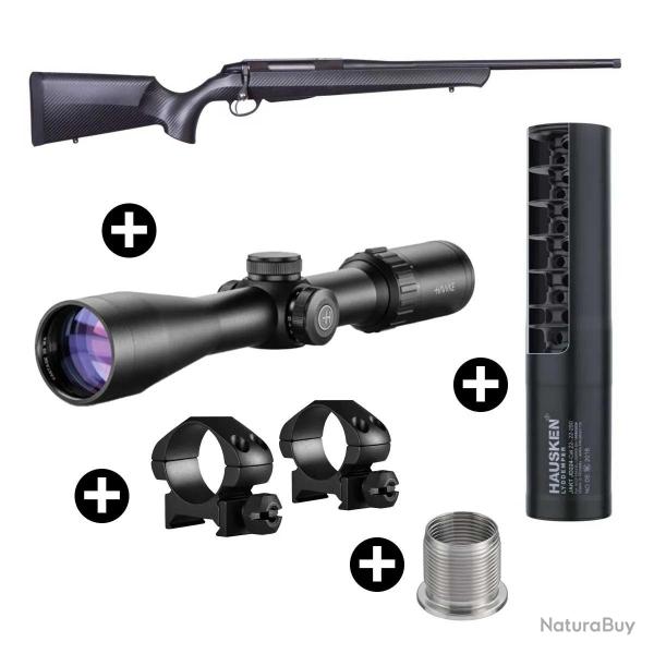 Pack afft Beretta BRX1 Carbone + Lunette Hawke Vantage 3-9x42 + Modrateur Hausken JD224 MK2 8,65mm
