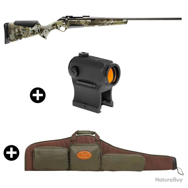 Pack battue Benelli Lupo Grey Elevated II + Point rouge Holosun 403B + Fourreau Calibre 30-06 Sprg -