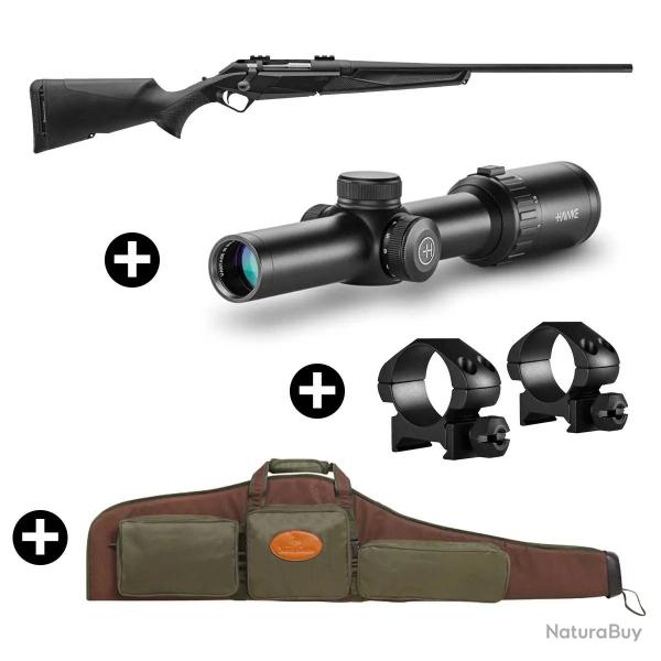 Pack battue Benelli Lupo Best + Lunette Hawke Vantage 1-8x24 + Fourreau Calibre 243 Win - Canon 56 c