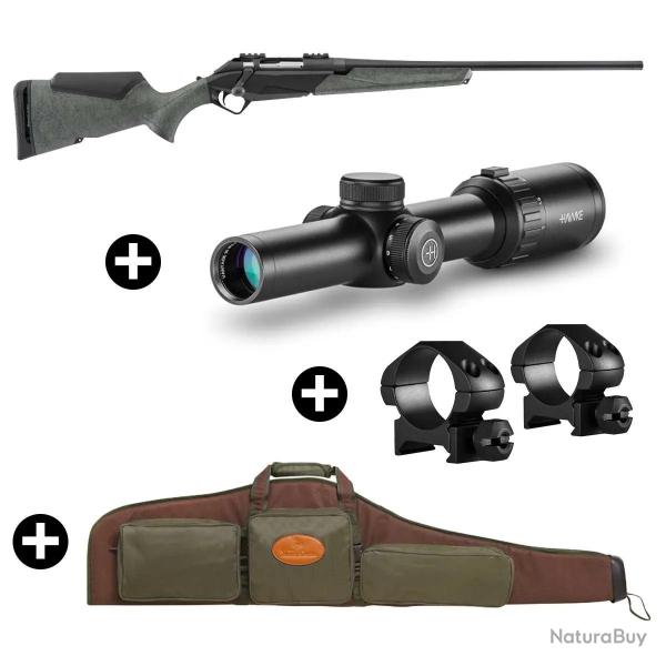 Pack battue Benelli Lupo Granite + Lunette Hawke Vantage 1-8x24 + Fourreau Marron