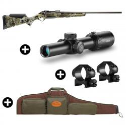 Pack battue Benelli Lupo Grey Elevated II + Lunette Hawke Vantage 1-8x24 + Fourreau Marron