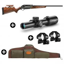 Pack battue Benelli Lupo Bois avec busc + Lunette Hawke Vantage 1-8x24 + Fourreau Circle Dot (8x)