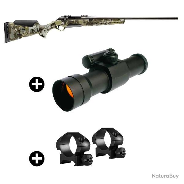 Pack battue Benelli Lupo Grey Elevated II + Point rouge Aimpoint 9000SC + Montage Calibre 30-06 Sprg