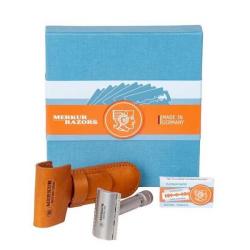 Coffret Rasoir Merkur "First Edition" étui en cuir 34.106