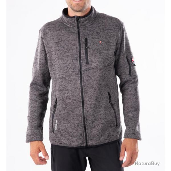 Veste Polaire de Randonne Homme Aulp Navoy Gris