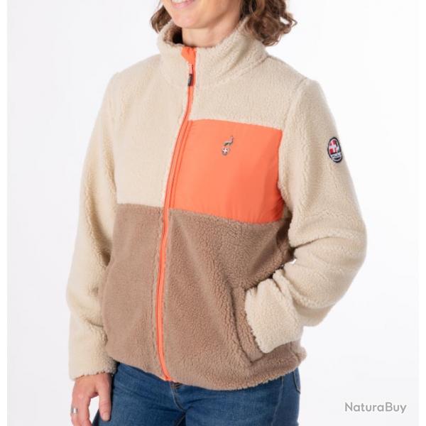 Veste Polaire de Randonne Femme Aulp Vista Beige