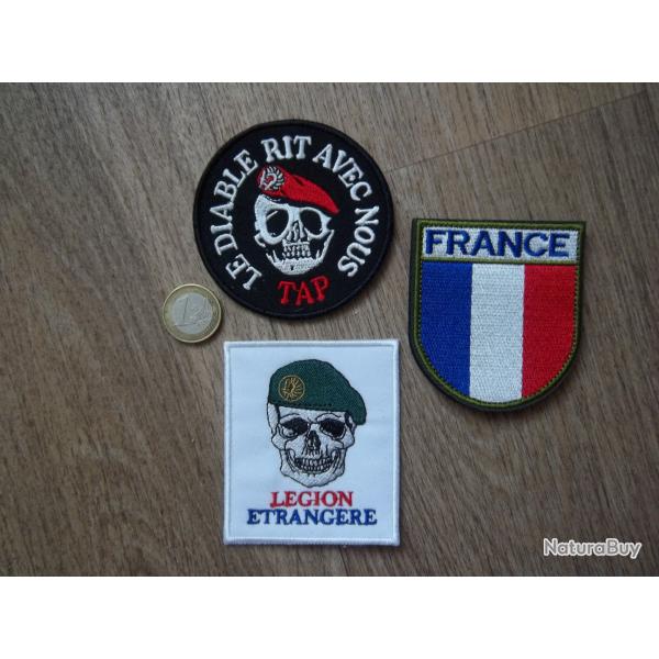 lot 3 cussons lgion troupe aroporte France insignes collection