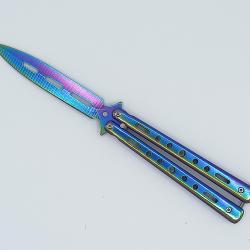 Couteaux papillon rainbow
