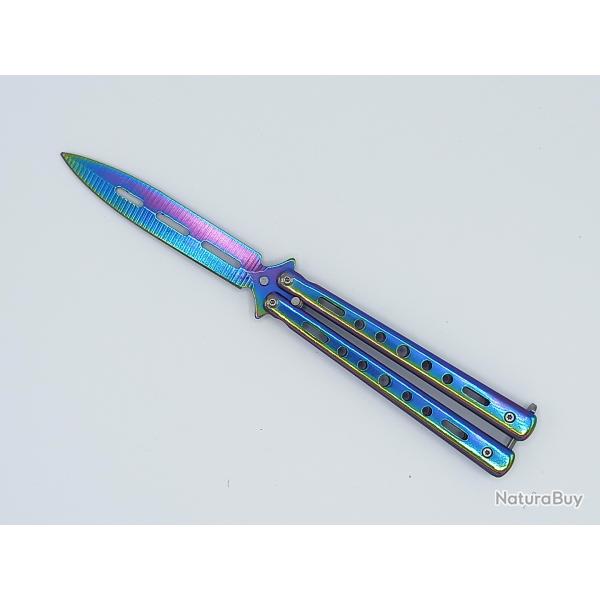 Couteaux papillon rainbow