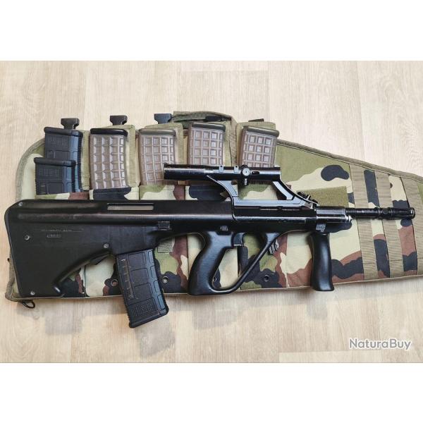 Carabine semi-automatique STEYR AUG A1 - Cal. 223 REM - 16" + Housse, 7 chargeurs (Occasion)