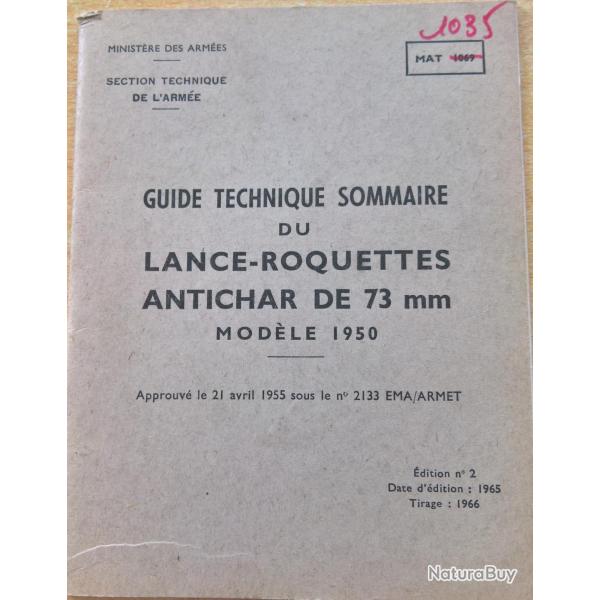 MAT 1035 Lance-roquettes antichar de 73mm