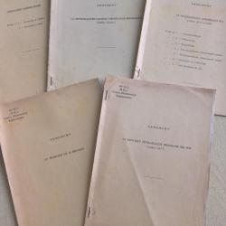 5 livrets d'instruction régimentaire du 36ème D.I et du18ème R.I