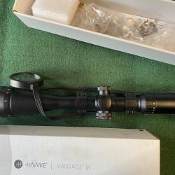 Lunette Hawke Vantage 6-24x50 AO Mil Dot Center tir, réticule lumineux, avec montage rail 11 mm.
